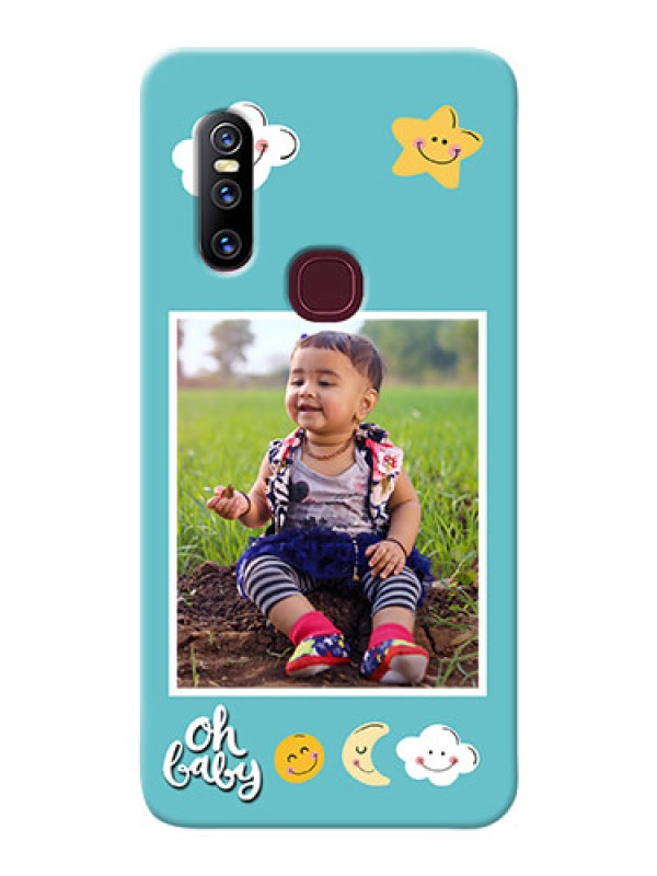 Custom Vivo V15 Personalised Phone Cases: Smiley Kids Stars Design