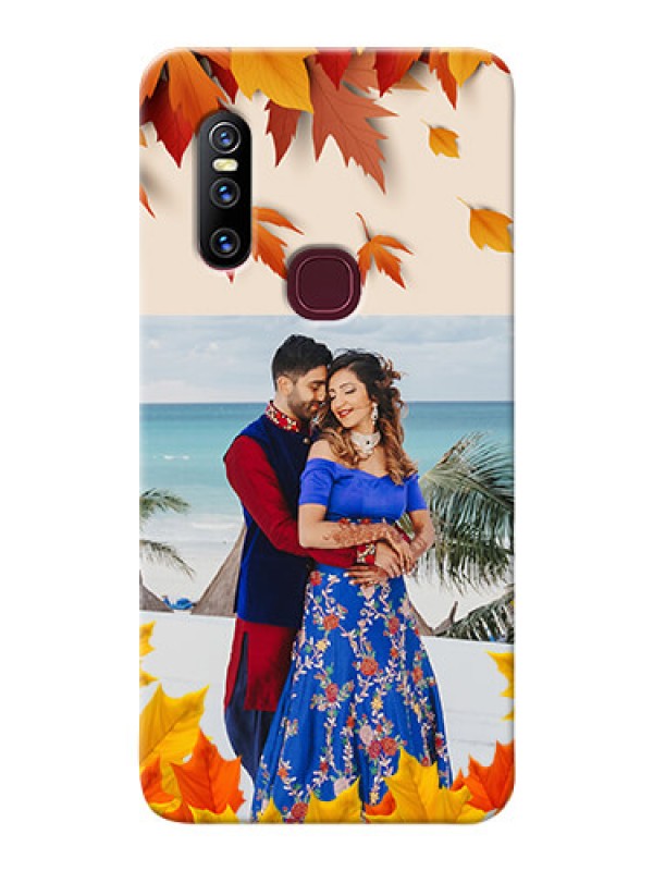 Custom Vivo V15 Mobile Phone Cases: Autumn Maple Leaves Design