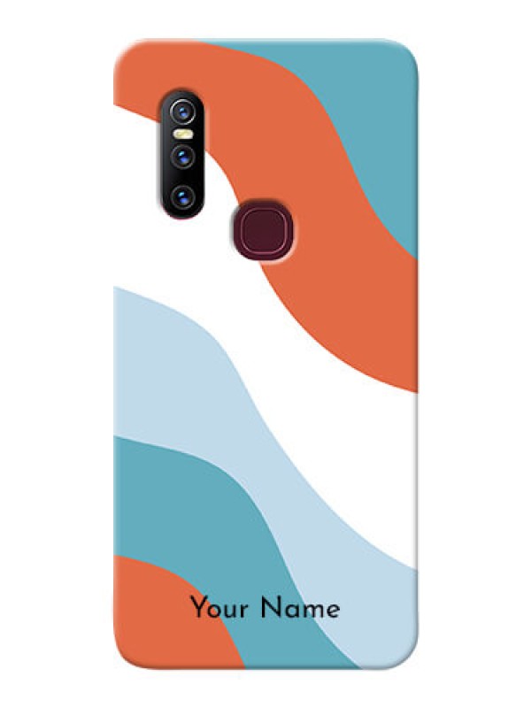 Custom Vivo V15 Mobile Back Covers: coloured Waves Design
