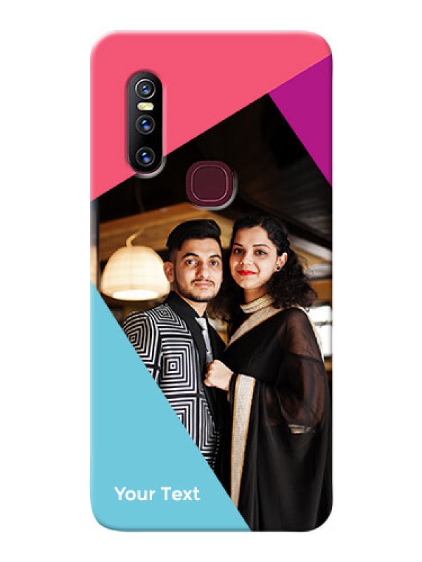 Custom Vivo V15 Custom Phone Cases: Stacked Triple colour Design