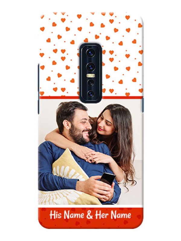 Custom Vivo V17 Pro Phone Back Covers: Orange Love Symbol Design