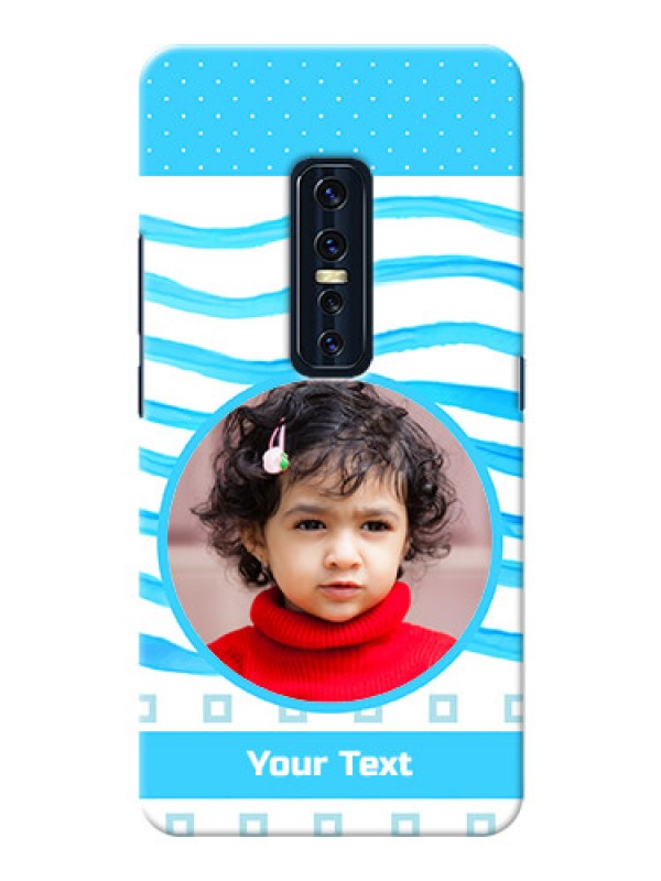 Custom Vivo V17 Pro phone back covers: Simple Blue Case Design