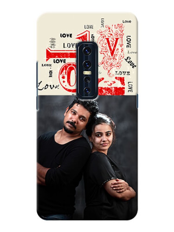 Custom Vivo V17 Pro mobile cases online: Trendy Love Design Case