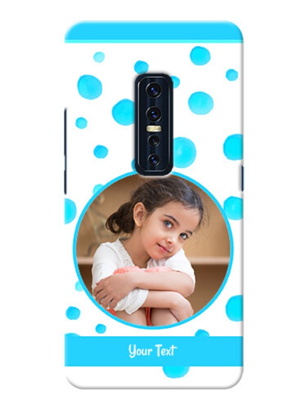 Custom Vivo V17 Pro Custom Phone Covers: Blue Bubbles Pattern Design