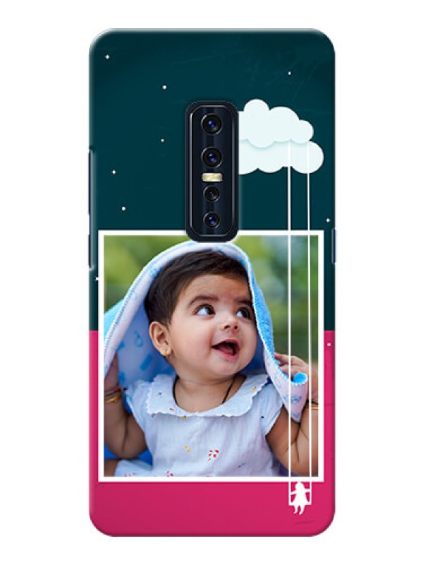 Custom Vivo V17 Pro custom phone covers: Cute Girl with Cloud Design