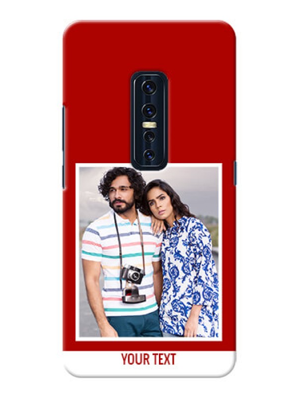 Custom Vivo V17 Pro mobile phone covers: Simple Red Color Design