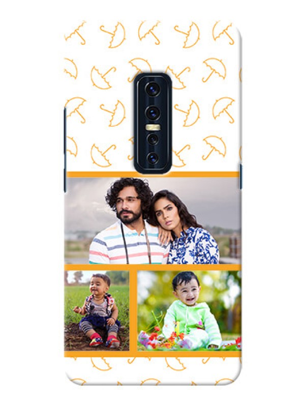 Custom Vivo V17 Pro Personalised Phone Cases: Yellow Pattern Design