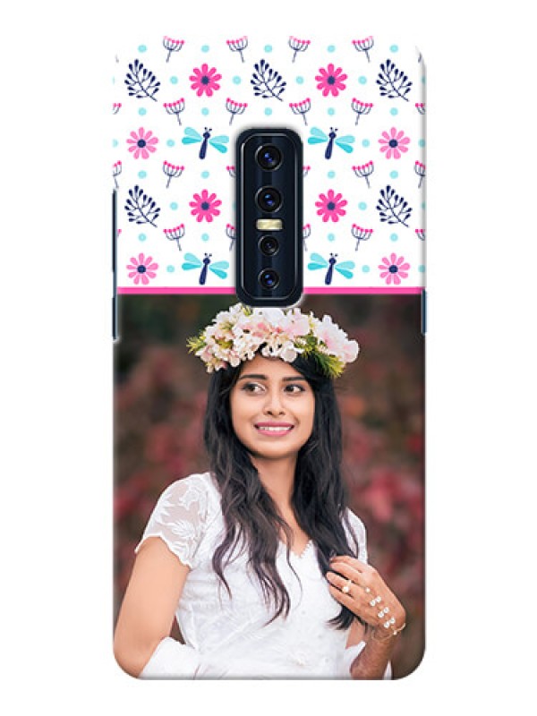 Custom Vivo V17 Pro Mobile Covers: Colorful Flower Design
