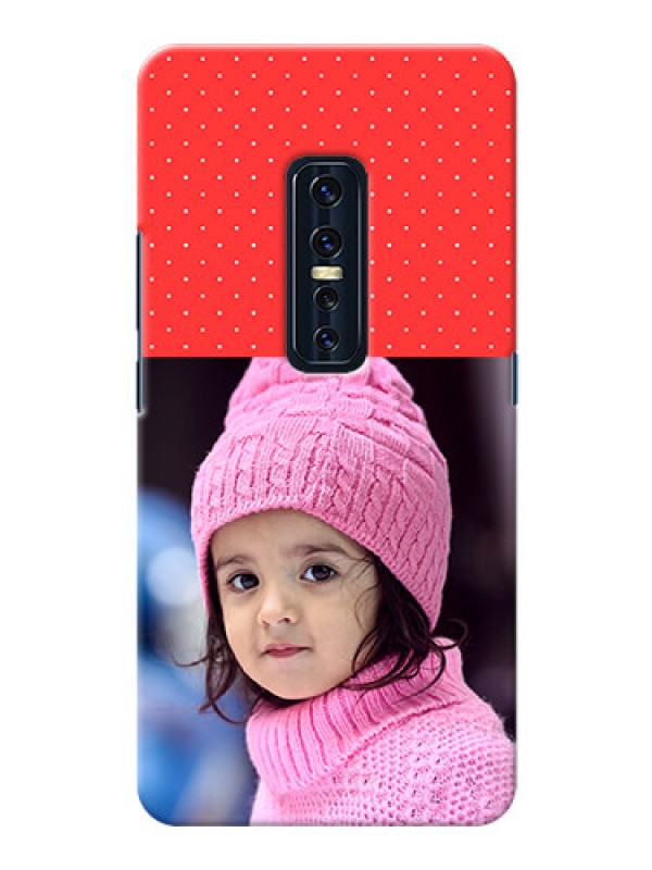 Custom Vivo V17 Pro personalised phone covers: Red Pattern Design