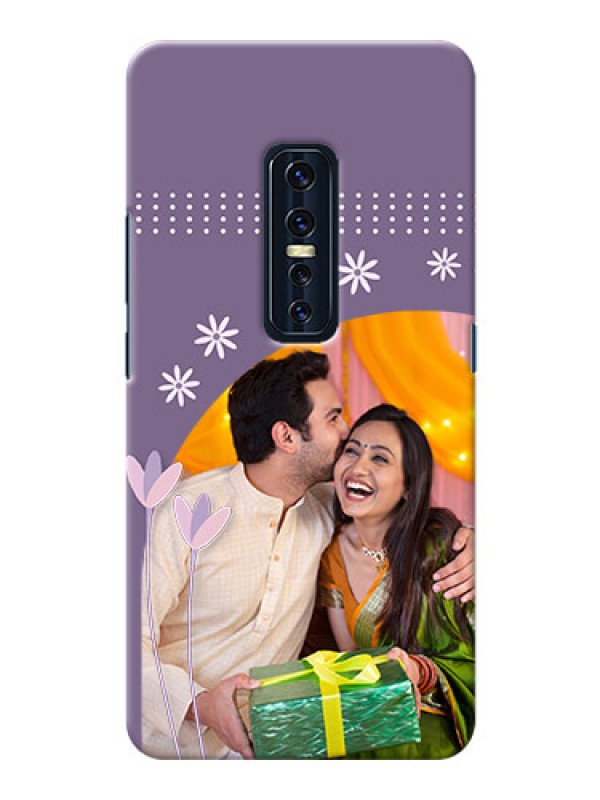Custom Vivo V17 Pro Phone covers for girls: lavender flowers design 