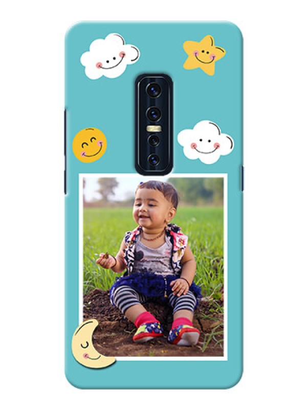 Custom Vivo V17 Pro Personalised Phone Cases: Smiley Kids Stars Design