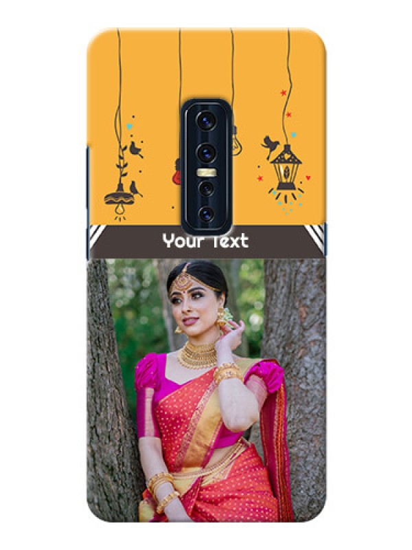 Custom Vivo V17 Pro custom back covers with Family Picture and Icons 