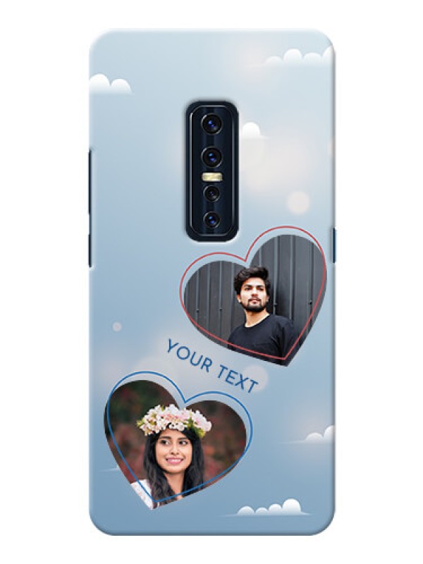 Custom Vivo V17 Pro Phone Cases: Blue Color Couple Design 