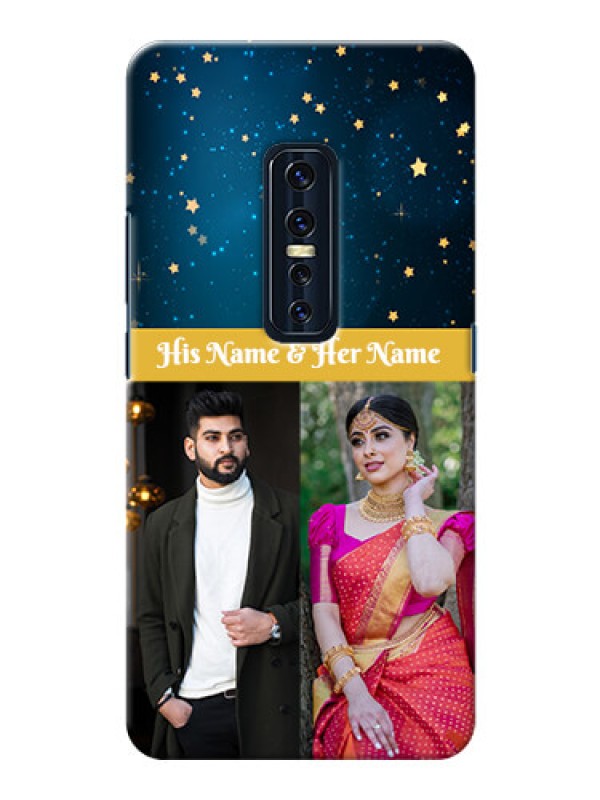 Custom Vivo V17 Pro Mobile Covers Online: Galaxy Stars Backdrop Design