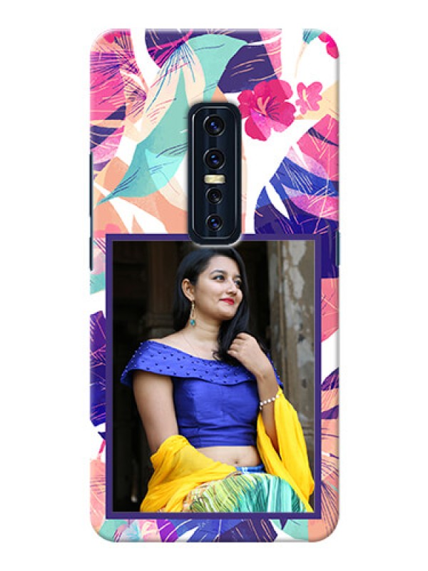 Custom Vivo V17 Pro Personalised Phone Cases: Abstract Floral Design