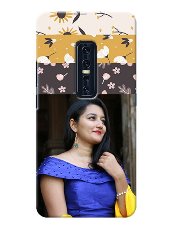 Custom Vivo V17 Pro mobile cases online: Stylish Floral Design