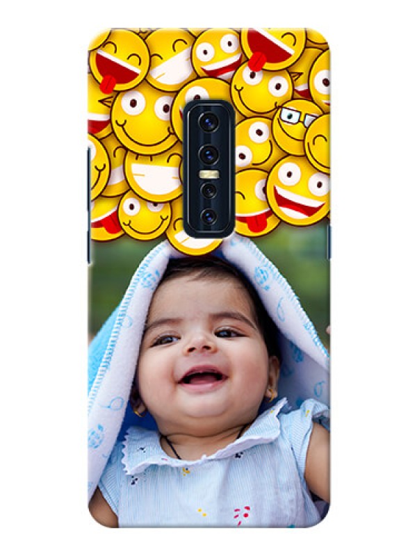 Custom Vivo V17 Pro Custom Phone Cases with Smiley Emoji Design