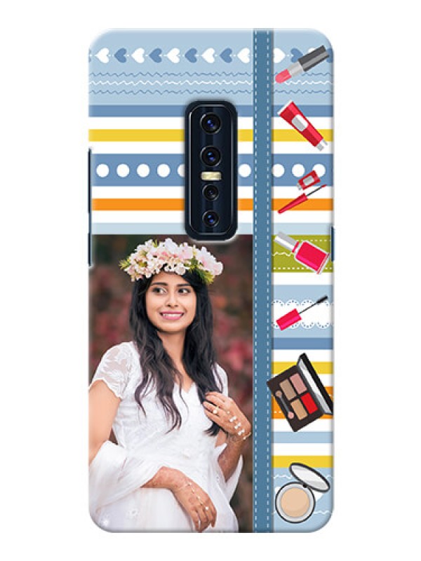 Custom Vivo V17 Pro Personalized Mobile Cases: Makeup Icons Design