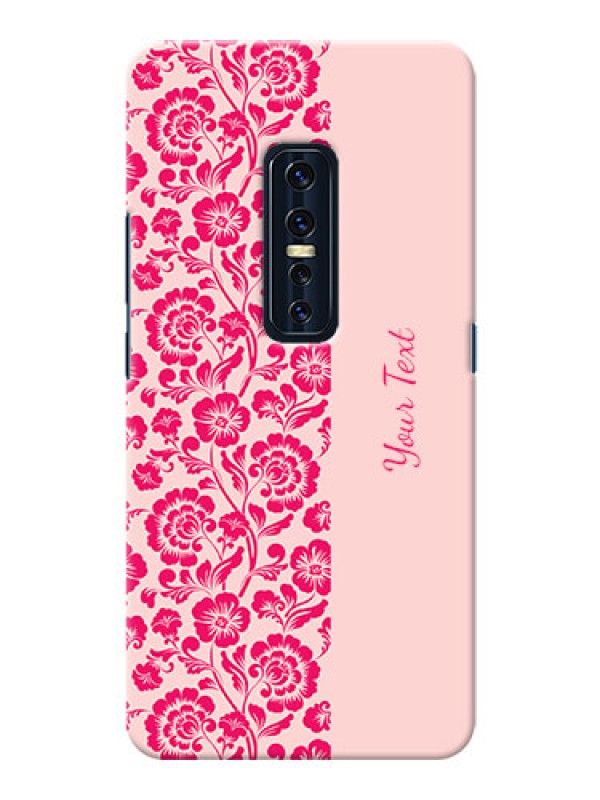 Custom Vivo V17 Pro Phone Back Covers: Attractive Floral Pattern Design
