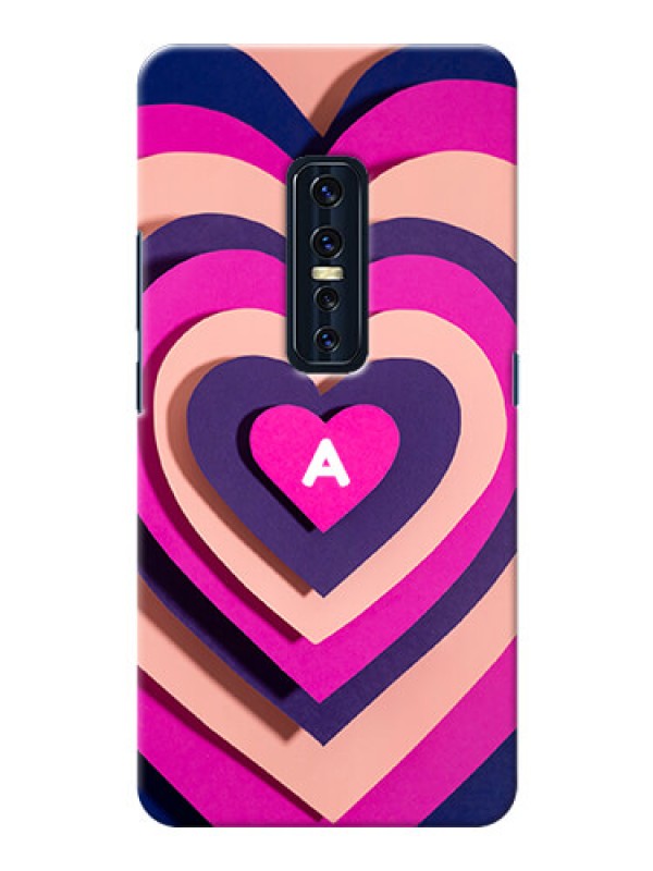Custom Vivo V17 Pro Custom Mobile Case with Cute Heart Pattern Design