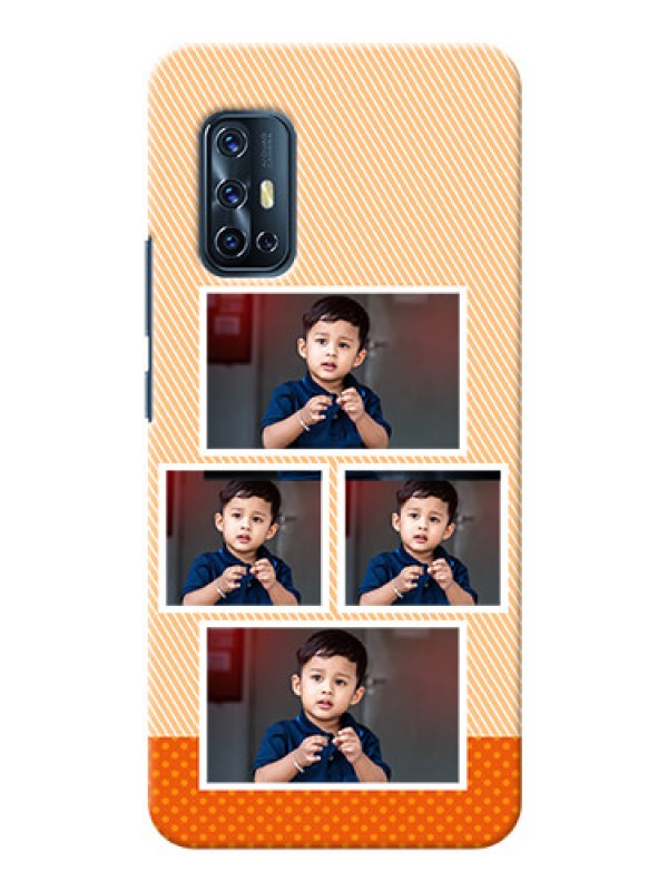 Custom Vivo V17 Mobile Back Covers: Bulk Photos Upload Design