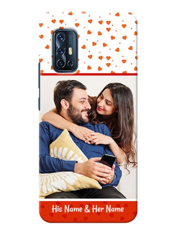Custom Vivo V17 Phone Back Covers: Orange Love Symbol Design