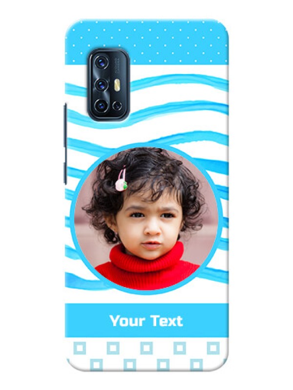 Custom Vivo V17 phone back covers: Simple Blue Case Design