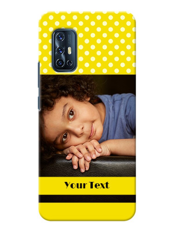 Custom Vivo V17 Custom Mobile Covers: Bright Yellow Case Design