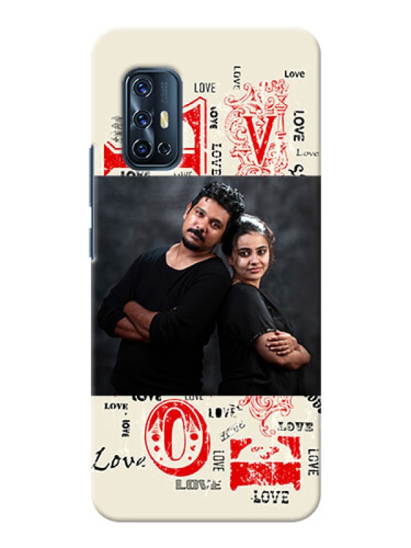 Custom Vivo V17 mobile cases online: Trendy Love Design Case