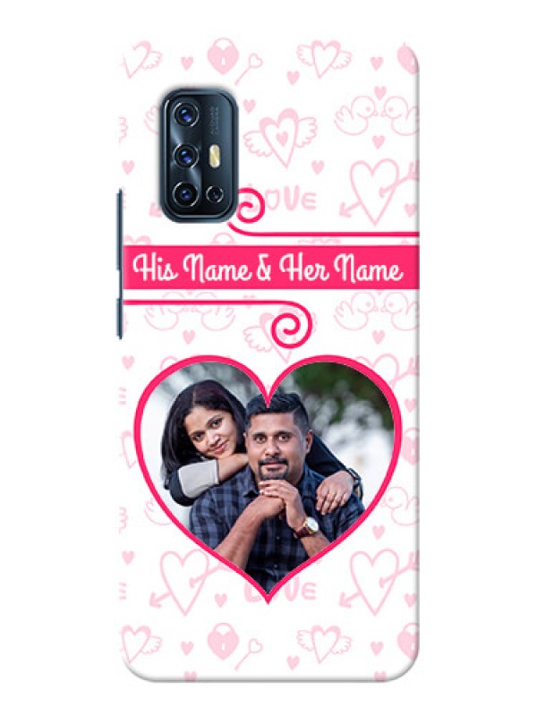 Custom Vivo V17 Personalized Phone Cases: Heart Shape Love Design