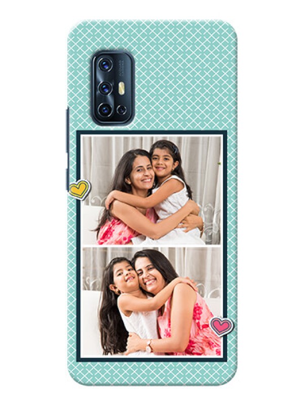 Custom Vivo V17 Custom Phone Cases: 2 Image Holder with Pattern Design