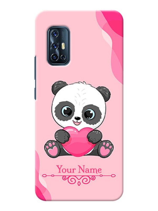 Custom Vivo V17 Mobile Back Covers: Cute Panda Design