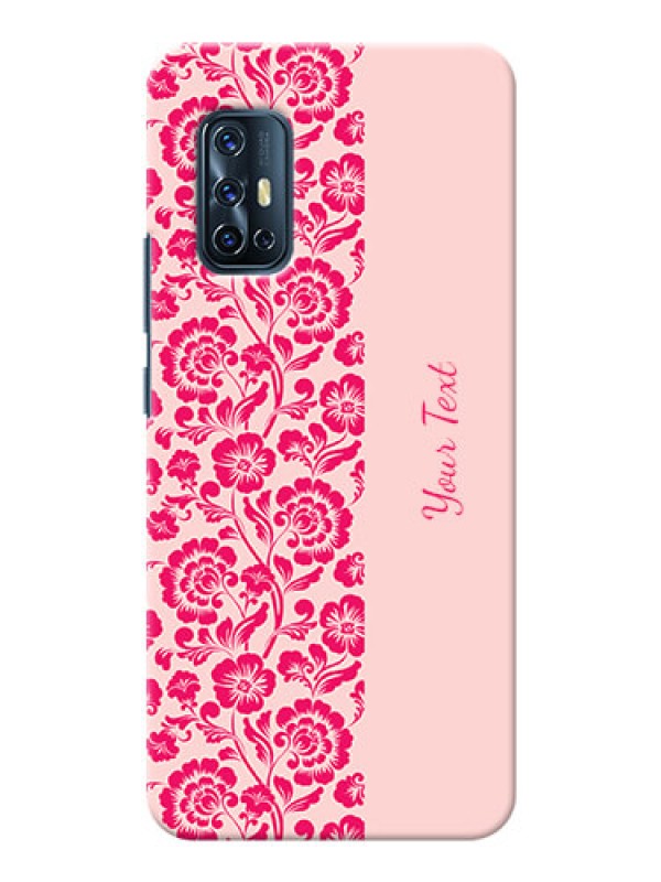 Custom Vivo V17 Phone Back Covers: Attractive Floral Pattern Design
