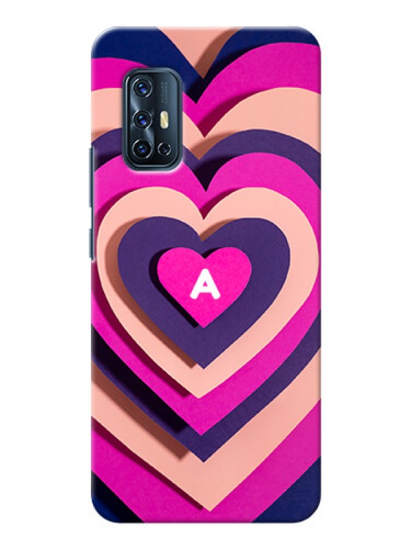 Custom Vivo V17 Custom Mobile Case with Cute Heart Pattern Design