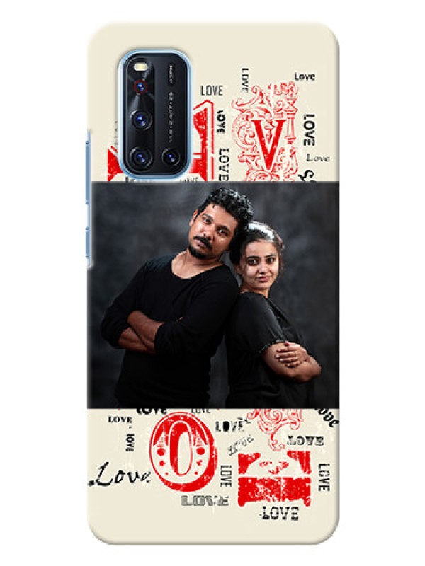 Custom Vivo V19 mobile cases online: Trendy Love Design Case