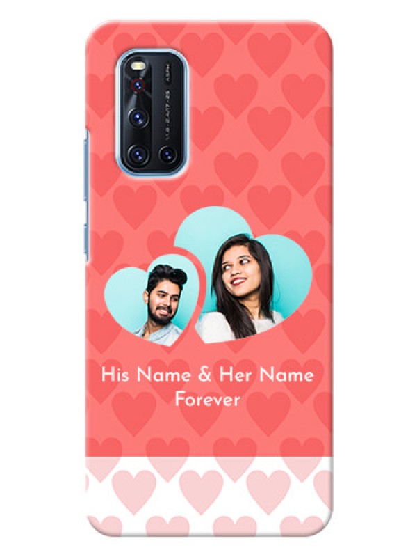 Custom Vivo V19 personalized phone covers: Couple Pic Upload Design