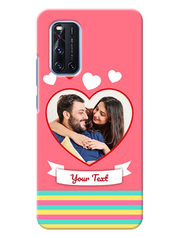 Custom Vivo V19 Personalised mobile covers: Love Doodle Design
