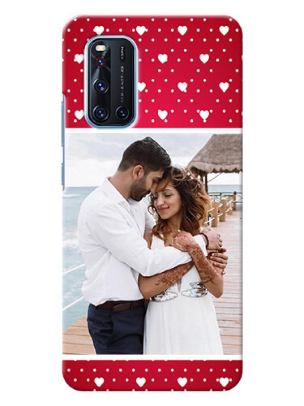 Custom Vivo V19 custom back covers: Hearts Mobile Case Design