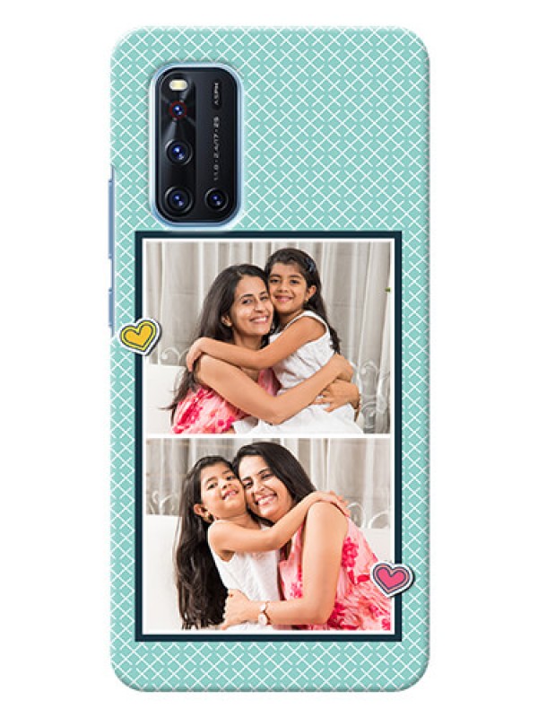 Custom Vivo V19 Custom Phone Cases: 2 Image Holder with Pattern Design