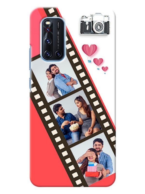 Custom Vivo V19 custom phone covers: 3 Image Holder with Film Reel