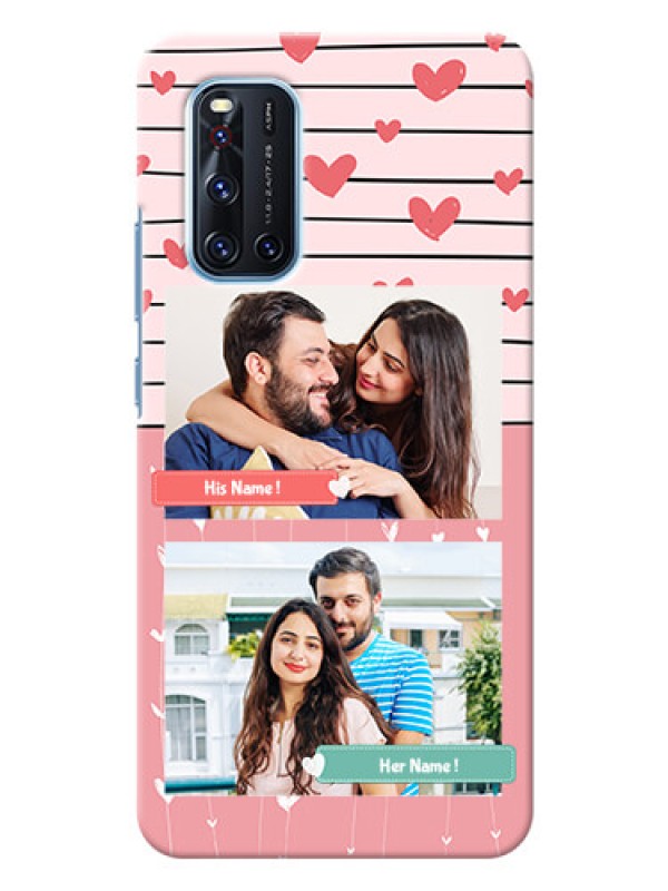 Custom Vivo V19 custom mobile covers: Photo with Heart Design