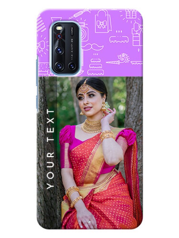 Custom Vivo V19 Personalized Phone Cases: Birthday Icons Design