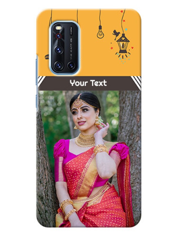 Custom Vivo V19 custom back covers with Family Picture and Icons 