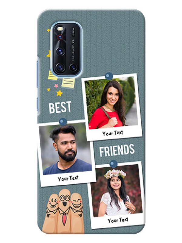 Custom Vivo V19 Mobile Cases: Sticky Frames and Friendship Design