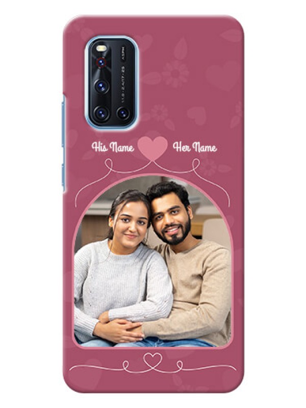 Custom Vivo V19 mobile phone covers: Love Floral Design