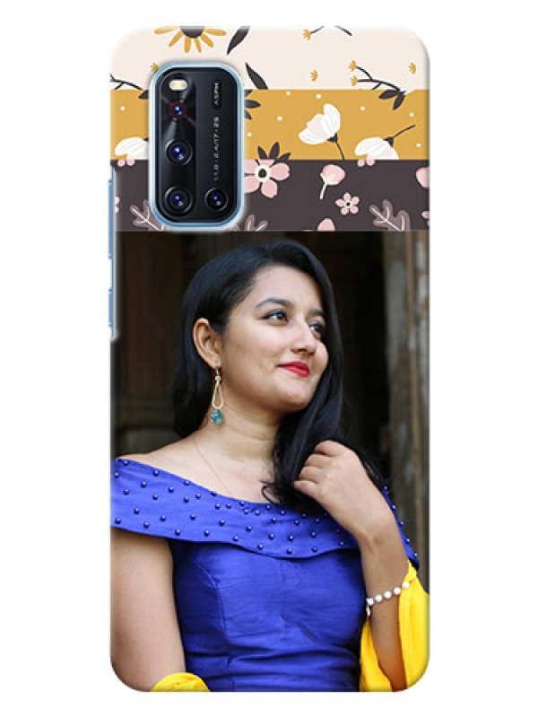 Custom Vivo V19 mobile cases online: Stylish Floral Design