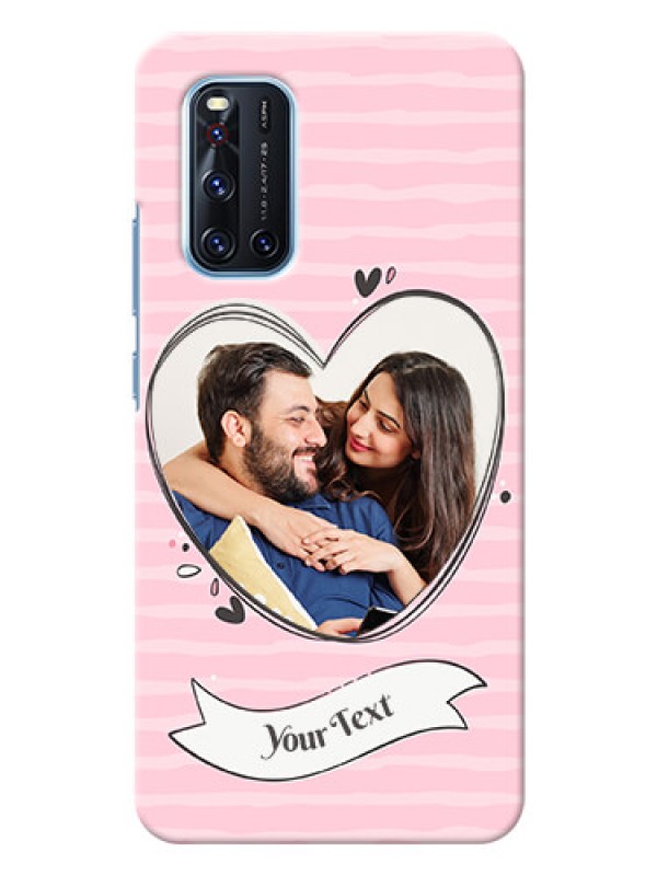 Custom Vivo V19 custom mobile phone covers: Vintage Heart Design