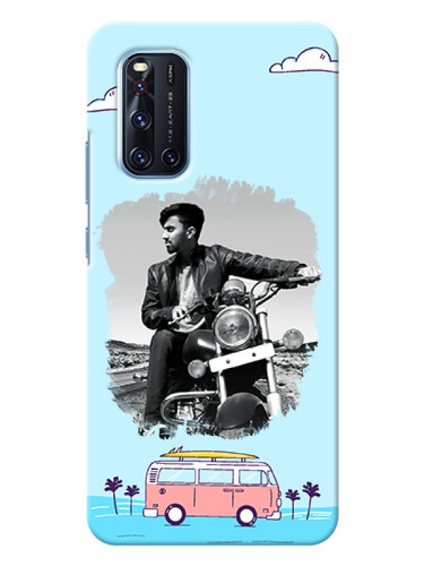 Custom Vivo V19 Mobile Covers Online: Travel & Adventure Design