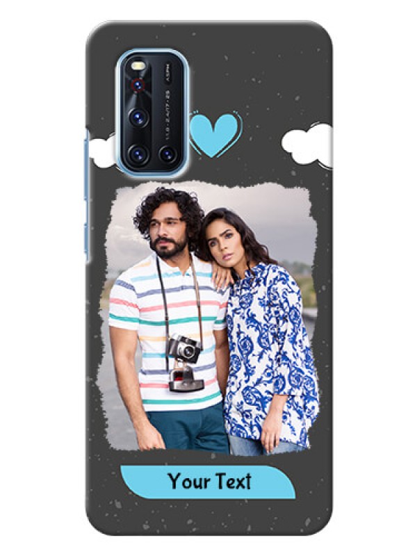 Custom Vivo V19 Mobile Back Covers: splashes with love doodles Design