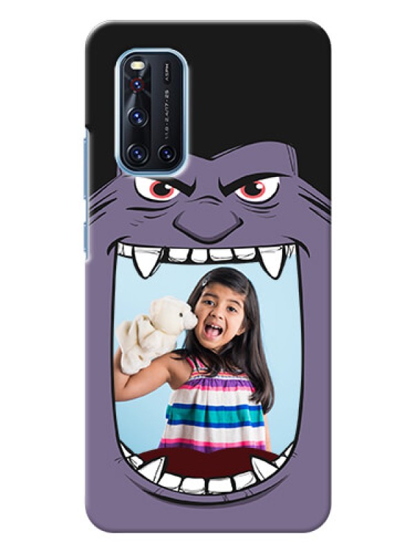 Custom Vivo V19 Personalised Phone Covers: Angry Monster Design